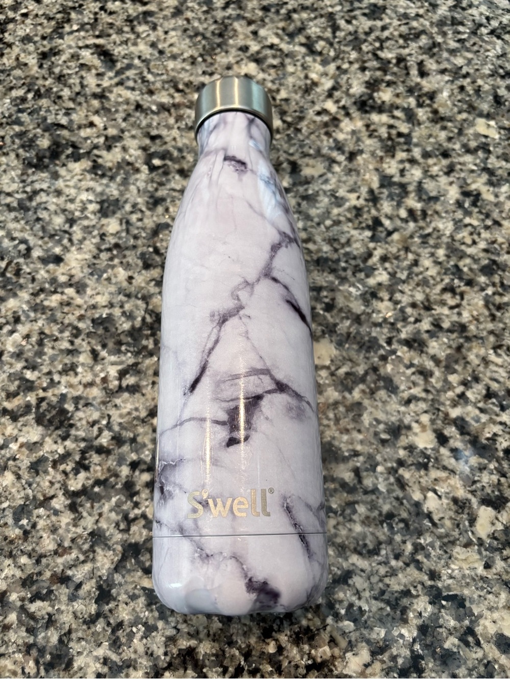 RARE COLOR! S’well Stainless Steel Insulated Water Bottle in Marble Print 17 oz.